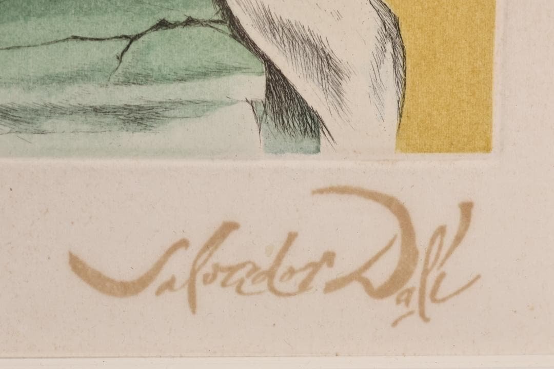 サルバドール・ダリ 「 私の裸の妻 」 リトグラフ　217/295　署名