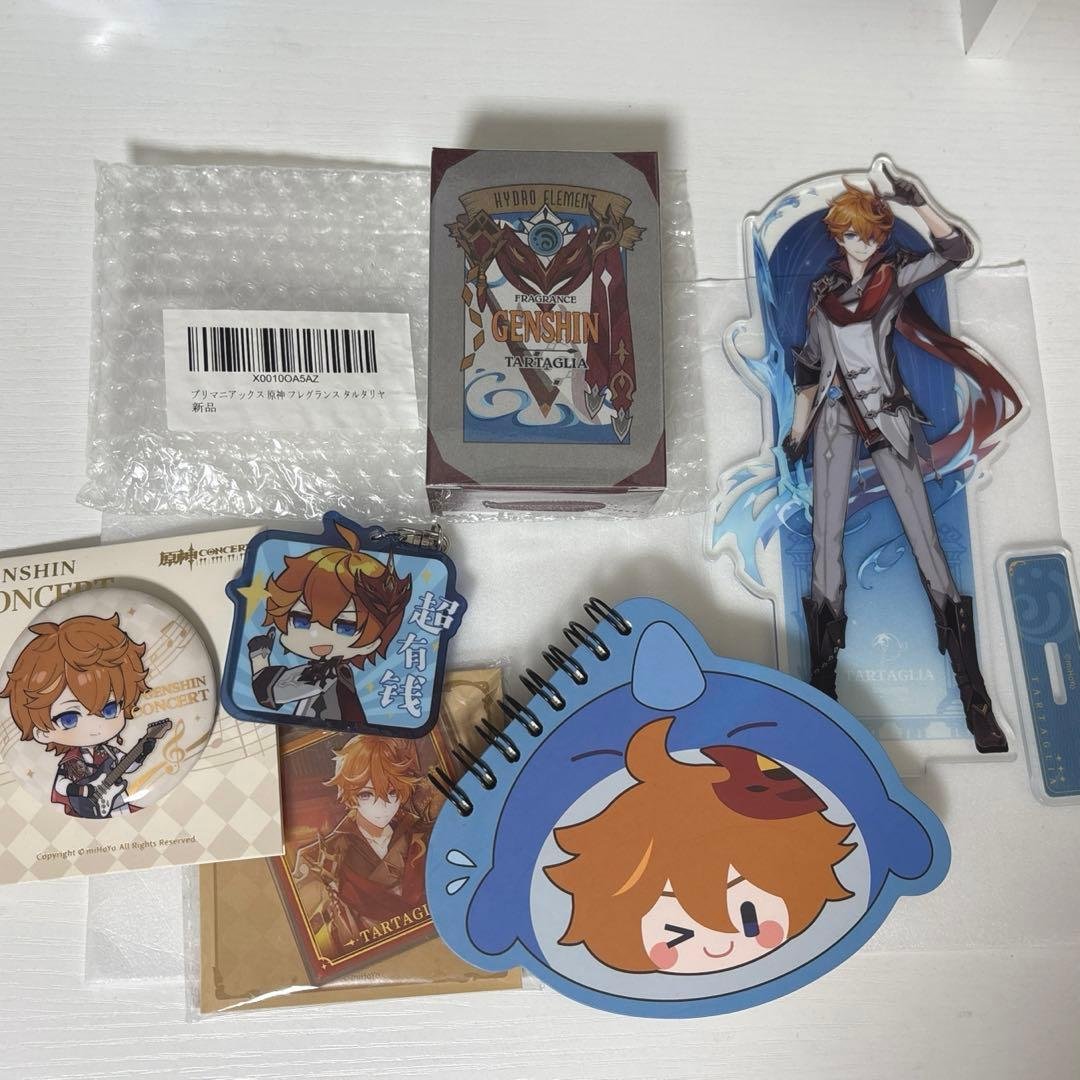 原神　タルタリヤ　香水　primaniacs アクスタ　缶バッジ　グッズまとめ売