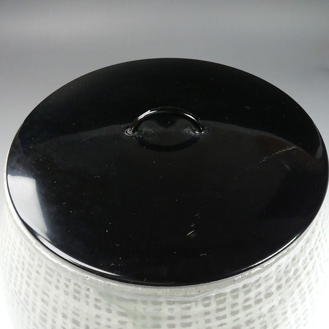 Ｗ１５１　水指　『阿漕焼』『三島芋頭　水指』『福森比路志』　共箱　茶道具