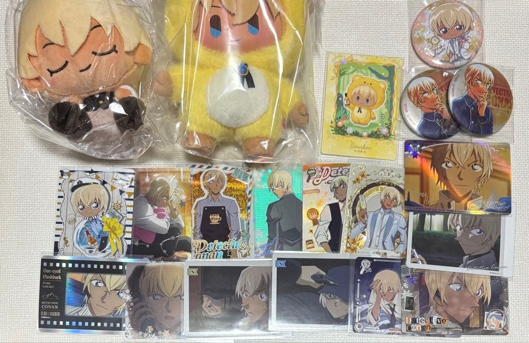 名探偵コナン　安室透　kayou ぬいぐるみ　マスコット　缶バッジ　まとめ売り